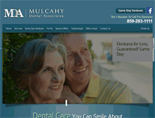 Tablet Screenshot of mulcahydental.com